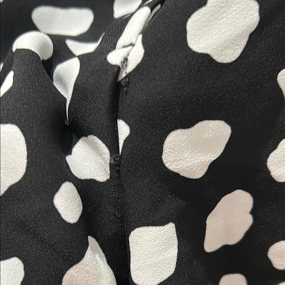 ANN TAYLOR Black and White Polka Dot Women's Shorts - Picture 5 of 9